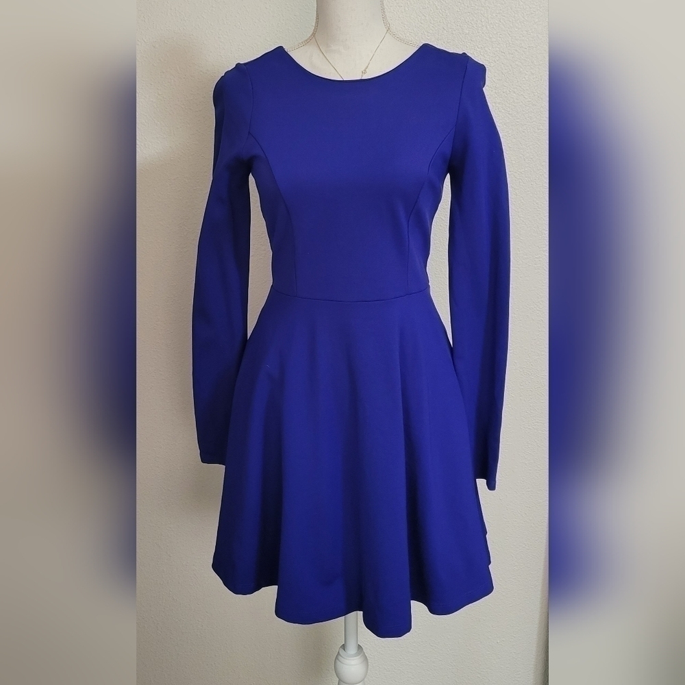 Lulus skater style long sleeve dress size medium